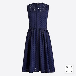 J.Crew Eyelet Shirt Dress